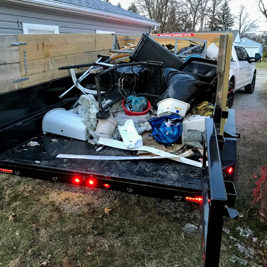 Roll-off dumpster delivered to a residential driveway in Granite Bay